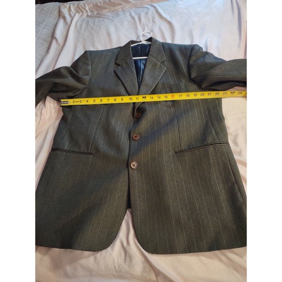 Di Palma Blazer Jacket Size 44R Brown Multicolor Stripes - Picture 4 of 9
